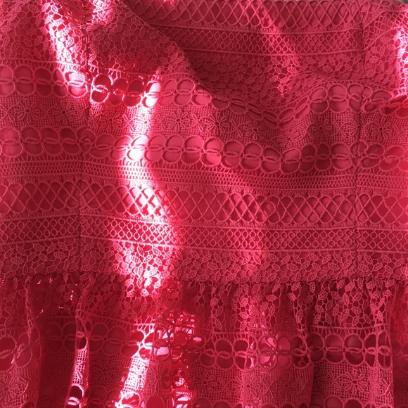 J.Crew Strapless Pink Dress In Mixed Lace - Picture 12 of 13
